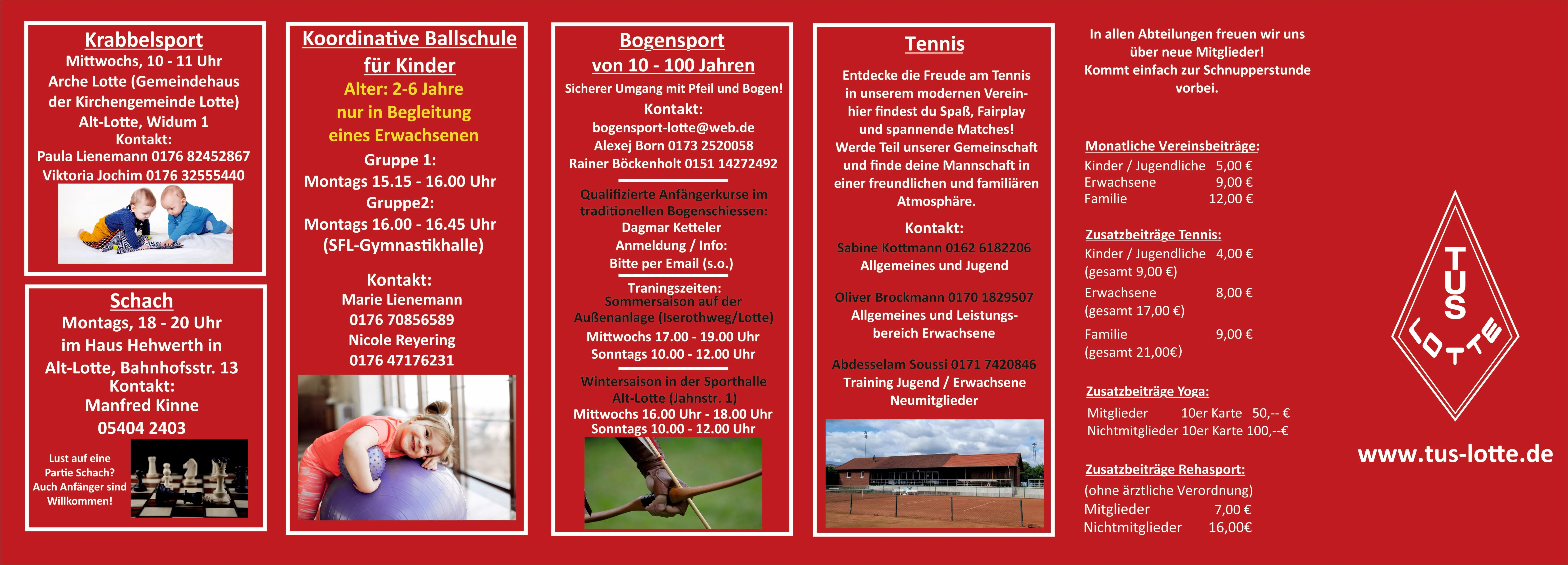 Flyer gesamtes Sportangebot