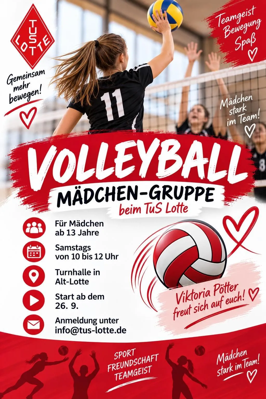 Volleyball für Mädchen